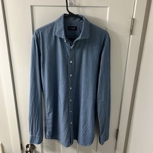 Men’s Tie Bar trim fit button down shirt size 15.5 neck, 36/37 sleeve.